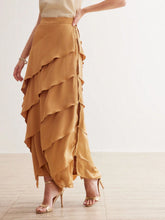 MOTF PREMIUM SOLID LAYERED HEM SKIRT